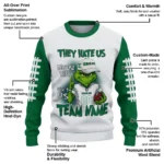 Eastern Michigan Eagles Sweater Customized Grinch Fierce Green Best Selling
