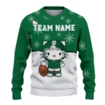 Eastern Michigan Eagles Sweater Personalized Hello Kitty Green Best Selling