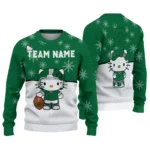 Eastern Michigan Eagles Sweater Personalized Hello Kitty Green Best Selling
