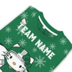 Eastern Michigan Eagles Sweater Personalized Hello Kitty Green Best Selling