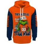 Edmonton Oilers Hoodie Personalized Grinch Fierce Blue Best Selling