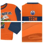 Edmonton Oilers Sweater Customized Grinch Fierce Blue Best Selling