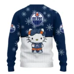 Edmonton Oilers Sweater Personalized Hello Kitty Blue Best Selling