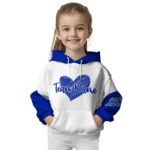 Everton Hoodie Personalized Scribble Heart Royal Blue White Best Selling