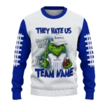 Everton Sweater Personalized Grinch Fierce Royal Blue Best Selling