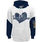 Fiu Panthers Hoodie Personalized Scribble Heart Blue White Best Selling