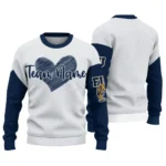 Fiu Panthers Sweater Custom Heart Sketch Blue White Best Selling