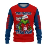 Florida Atlantic Owls Sweater Customized Grinch Fierce Blue Best Selling