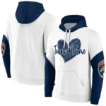 Florida Panthers Hoodie Personalized Scribble Heart Red White Best Selling