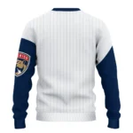 Florida Panthers Sweater Custom Heart Sketch Red White Best Selling