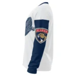 Florida Panthers Sweater Custom Heart Sketch Red White Best Selling