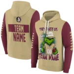 Florida State Seminoles Hoodie Personalized Grinch Fierce Garnet Best Selling
