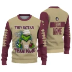 Florida State Seminoles Sweater Customized Grinch Fierce Garnet Best Selling