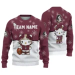 Florida State Seminoles Sweater Personalized Hello Kitty Garnet Best Selling