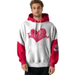 Fresno State Bulldogs Hoodie Custom Scribble Heart Red White Best Selling