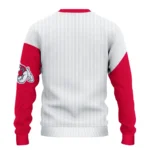Fresno State Bulldogs Sweater Customized Heart Sketch Red White Best Selling