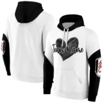 Fulham Hoodie Custom Scribble Heart Black White Best Selling
