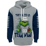 Georgia Southern Eagles Hoodie Customized Grinch Fierce Blue Best Selling