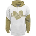 Georgia Tech Yellow Jackets Hoodie Custom Scribble Heart Gold White Best Selling