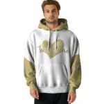 Georgia Tech Yellow Jackets Hoodie Custom Scribble Heart Gold White Best Selling