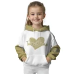 Georgia Tech Yellow Jackets Hoodie Custom Scribble Heart Gold White Best Selling