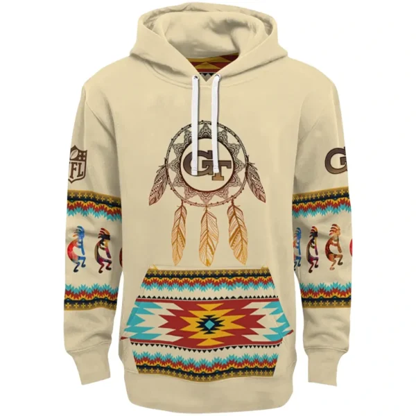 Georgia Tech Yellow Jackets Hoodie Customized Dreamcatcher Feathers Best Selling