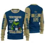 Georgia Tech Yellow Jackets Sweater Custom Grinch Fierce Gold Best Selling