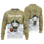 Georgia Tech Yellow Jackets Sweater Customized Hello Kitty Gold Best Selling