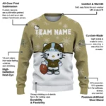 Georgia Tech Yellow Jackets Sweater Customized Hello Kitty Gold Best Selling