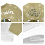 Georgia Tech Yellow Jackets Sweater Customized Hello Kitty Gold Best Selling