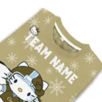 Georgia Tech Yellow Jackets Sweater Customized Hello Kitty Gold Best Selling