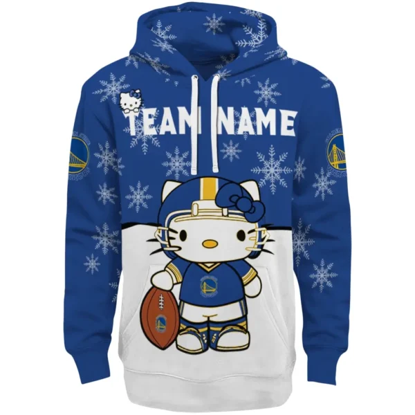 Golden State Warriors Hoodie Customized Hello Kitty Blue Best Selling