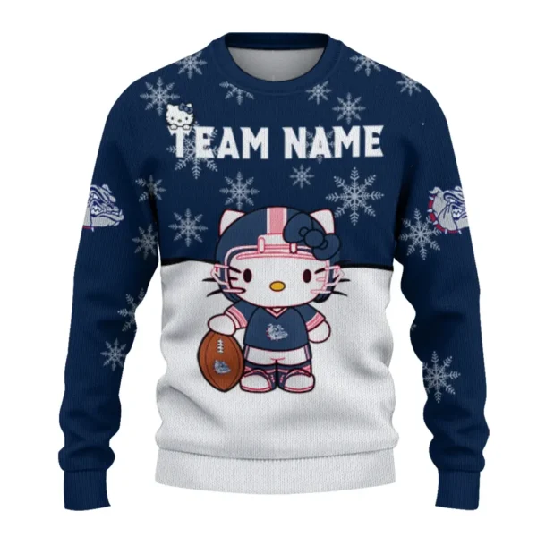 Gonzaga Bulldogs Sweater Custom Hello Kitty Blue Best Selling