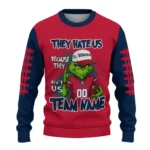 Gonzaga Bulldogs Sweater Personalized Grinch Fierce Blue Best Selling
