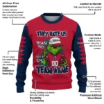 Gonzaga Bulldogs Sweater Personalized Grinch Fierce Blue Best Selling