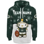 Green Bay Packers Hoodie Customized Hello Kitty Green Best Selling