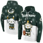 Green Bay Packers Hoodie Customized Hello Kitty Green Best Selling
