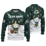 Green Bay Packers Sweater Custom Hello Kitty Green Best Selling