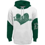 Hawaii Rainbow Warriors Hoodie Custom Scribble Heart Green White Best Selling