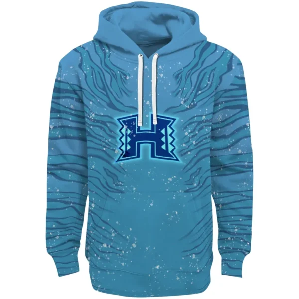 Hawaii Rainbow Warriors Hoodie Custom Tiger Pattern Best Selling