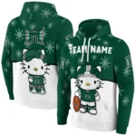 Hawaii Rainbow Warriors Hoodie Personalized Hello Kitty Green Best Selling