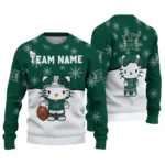 Hawaii Rainbow Warriors Sweater Customized Hello Kitty Green Best Selling