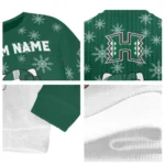 Hawaii Rainbow Warriors Sweater Customized Hello Kitty Green Best Selling