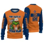 Houston Astros Sweater Custom Grinch Fierce Blue Best Selling