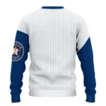 Houston Astros Sweater Customized Heart Sketch Blue White Best Selling