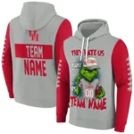 Houston Cougars Hoodie Personalized Grinch Fierce Red Best Selling
