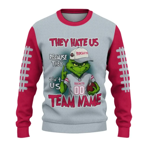 Houston Rockets Sweater Custom Grinch Fierce Red Best Selling