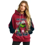 Houston Texans Hoodie Customized Grinch Fierce Blue Best Selling