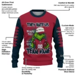 Houston Texans Sweater Custom Grinch Fierce Blue Best Selling