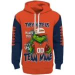 Illinois Fighting Illini Hoodie Customized Grinch Fierce Blue Best Selling